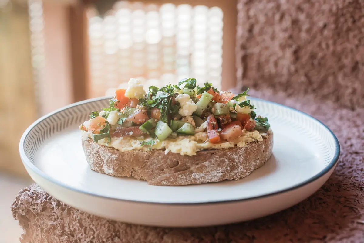 A nourishing breakfast plate prepared at Vedic Path Bali